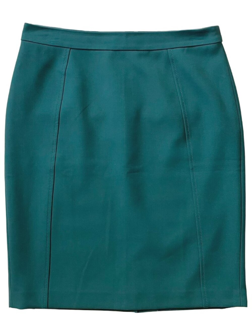 Green Halogen Pencil Skirt Size 10 Lined Workwear Career Skirt